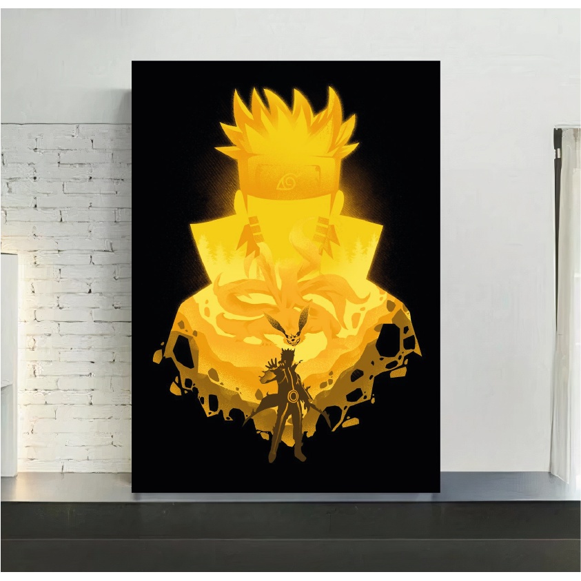 Quadro de mdf poster moldura Anime Mangá Naruto Shopee Brasil