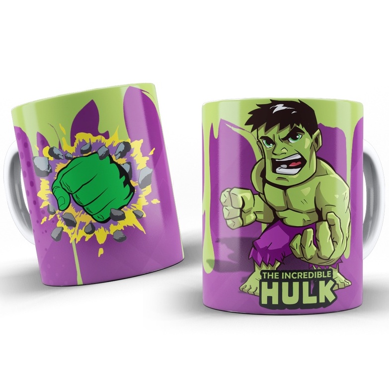 Caneca Hulk Vingadores Marvel Xicara De Porcelana Shopee Brasil