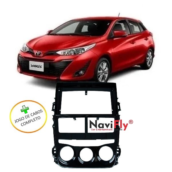 Moldura Multimídia Aikon Winca Toyota Yaris Shopee Brasil