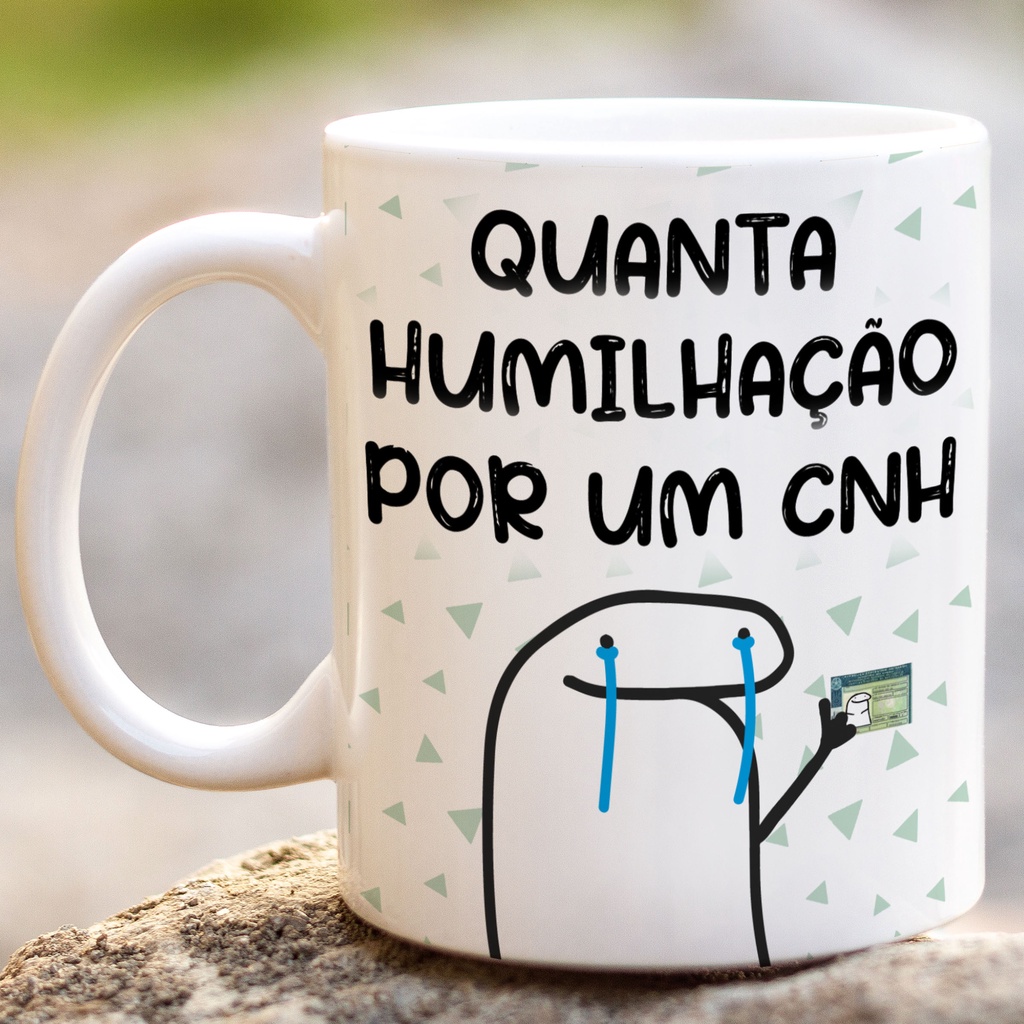 Envio Imediato Caneca Personalizada Meme Flork Quanta Humilha O