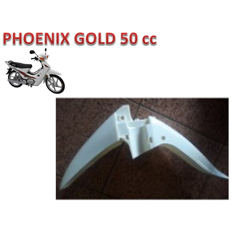 Paralama Dianteiro Branco Phoenix Gold 49 E 50 Cc Shineray Cinquentinha