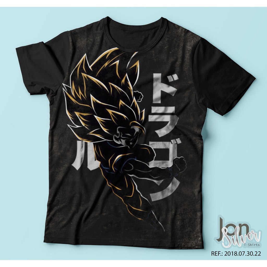 Camiseta Goku Dragonball Z Gt Super Super Sayajin Vegeta Gohan