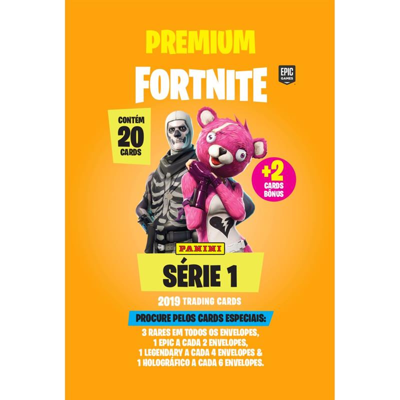 ALBUM E FIGURINHAS FORTNITE PREMIUM ENV 20 2CARDS Shopee Brasil