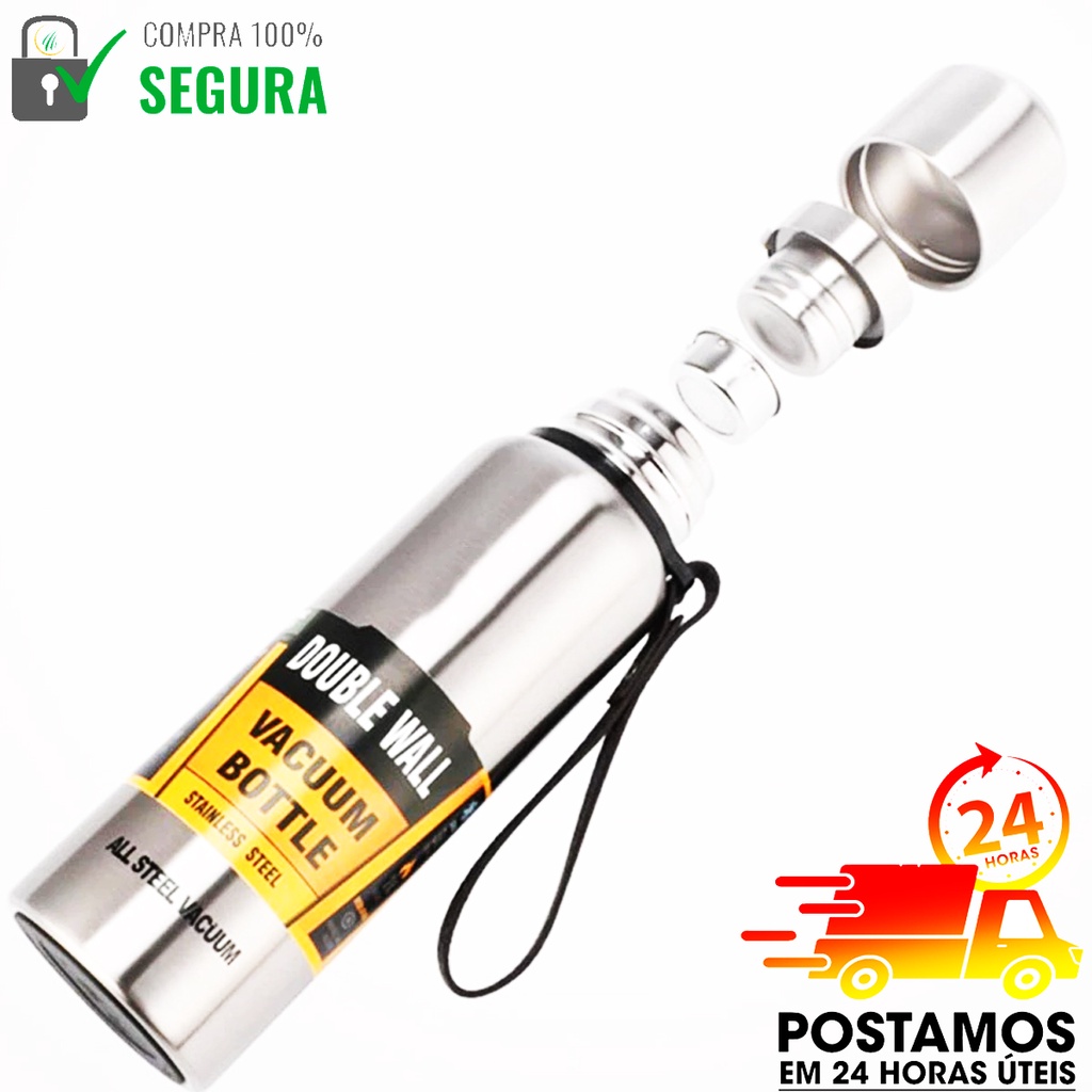 Garrafa Termica Ml A O Inox A V Cuo Vacuum Bottle Dupla Parede