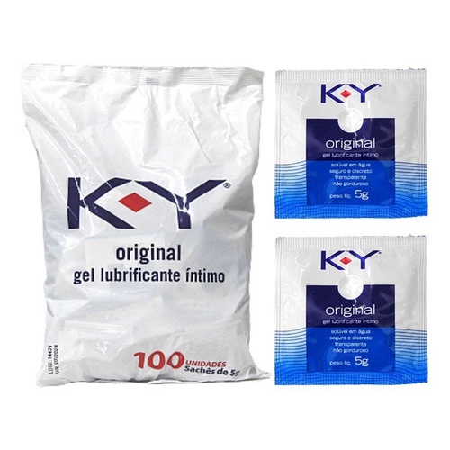 Kit 100 Ky Gel Lubrificante Íntimo 5g K y Base Água Sache Shopee Brasil