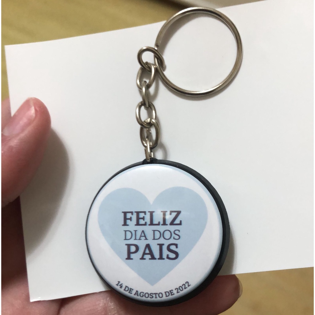 Chaveiro Dupla Face Personalizado 40mm Shopee Brasil