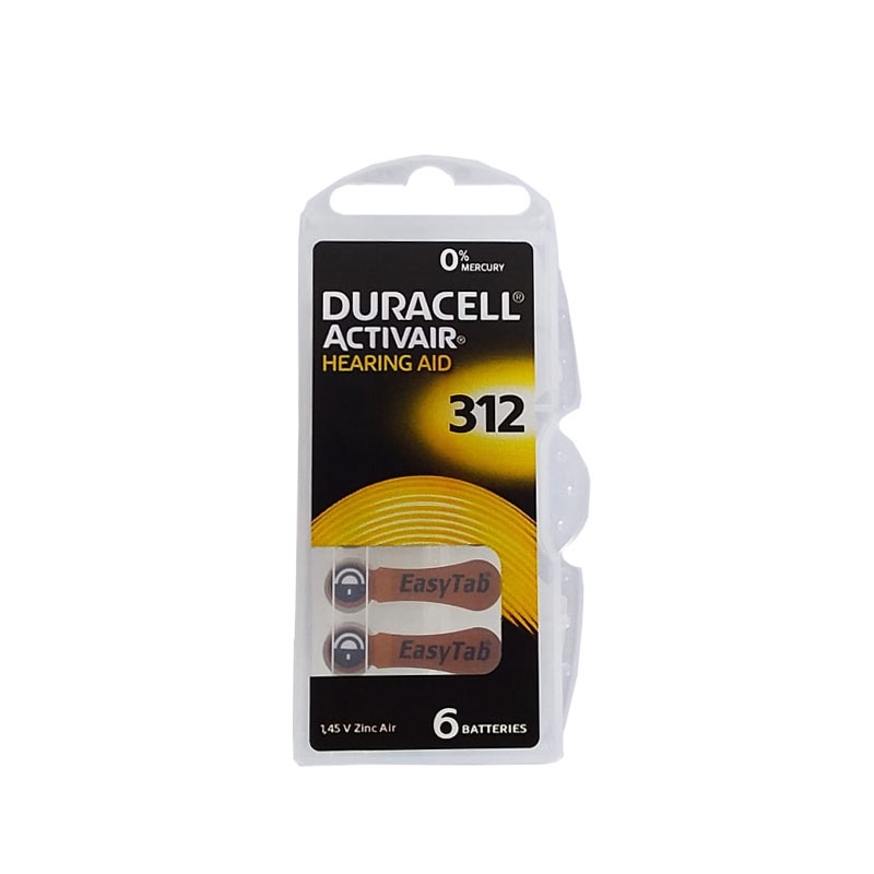 PILHA AUDITIVA DURACELL 312 5 CARTELAS 30 BATERIAS Shopee Brasil