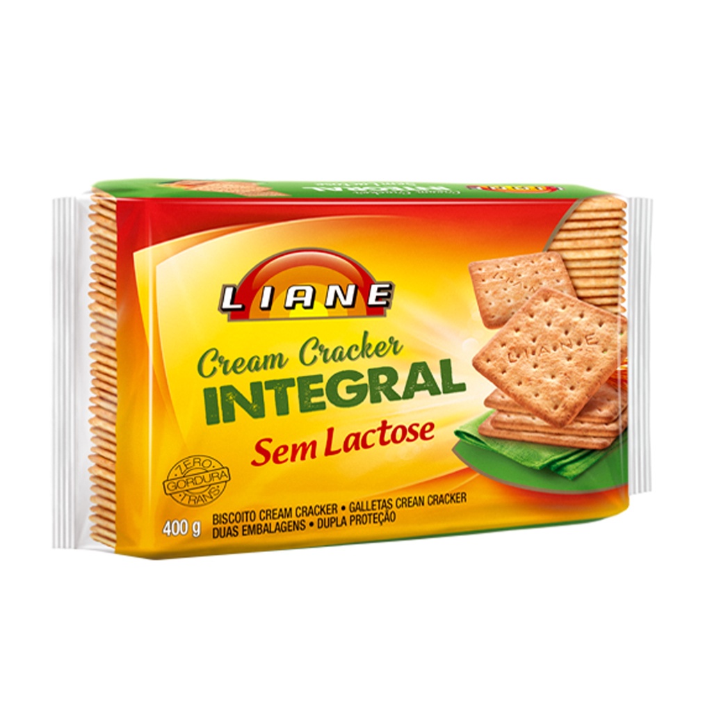 Biscoito Cream Cracker Integral Sem Lactose Liane G Shopee Brasil