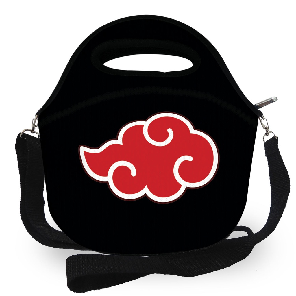 Lancheira T Rmica Em Neoprene Naruto Akatsuki Nuvem Grande Shopee