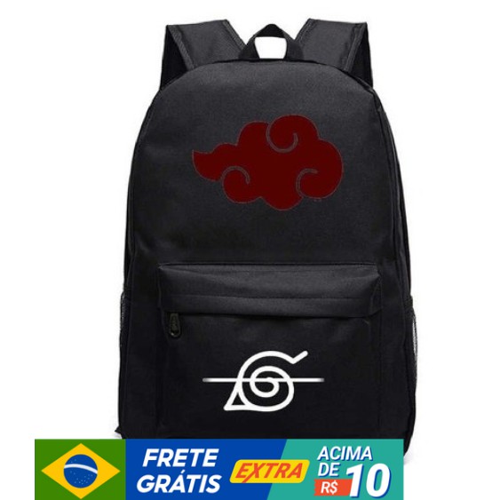 Mochila Naruto Uchiha Sasuke Bolsa Escolar Juvenil E Adulto Promo O