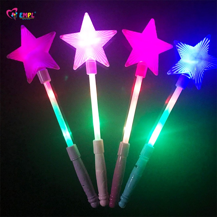 Led Em Forma De Estrela Varinha Vara De Fadas Crian As Brinquedo