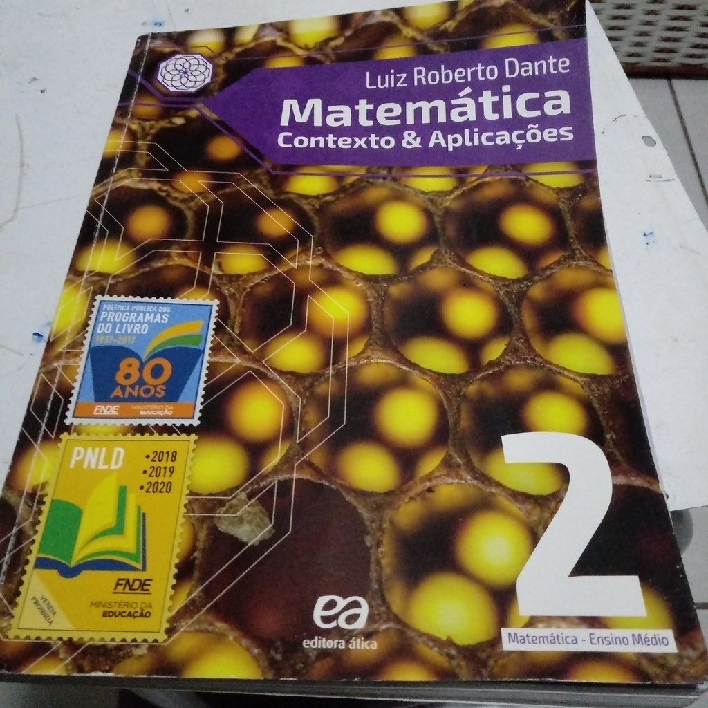 Matemática Contexto Aplicações Volume 2 Luiz Roberto Dante Shopee