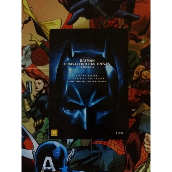 Dvd Box Batman O Cavaleiro Das Trevas Trilogia Shopee Brasil