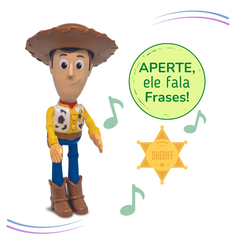 Boneco Xerife Woody Toy Story Fala Diversas Frases Envio Imediato