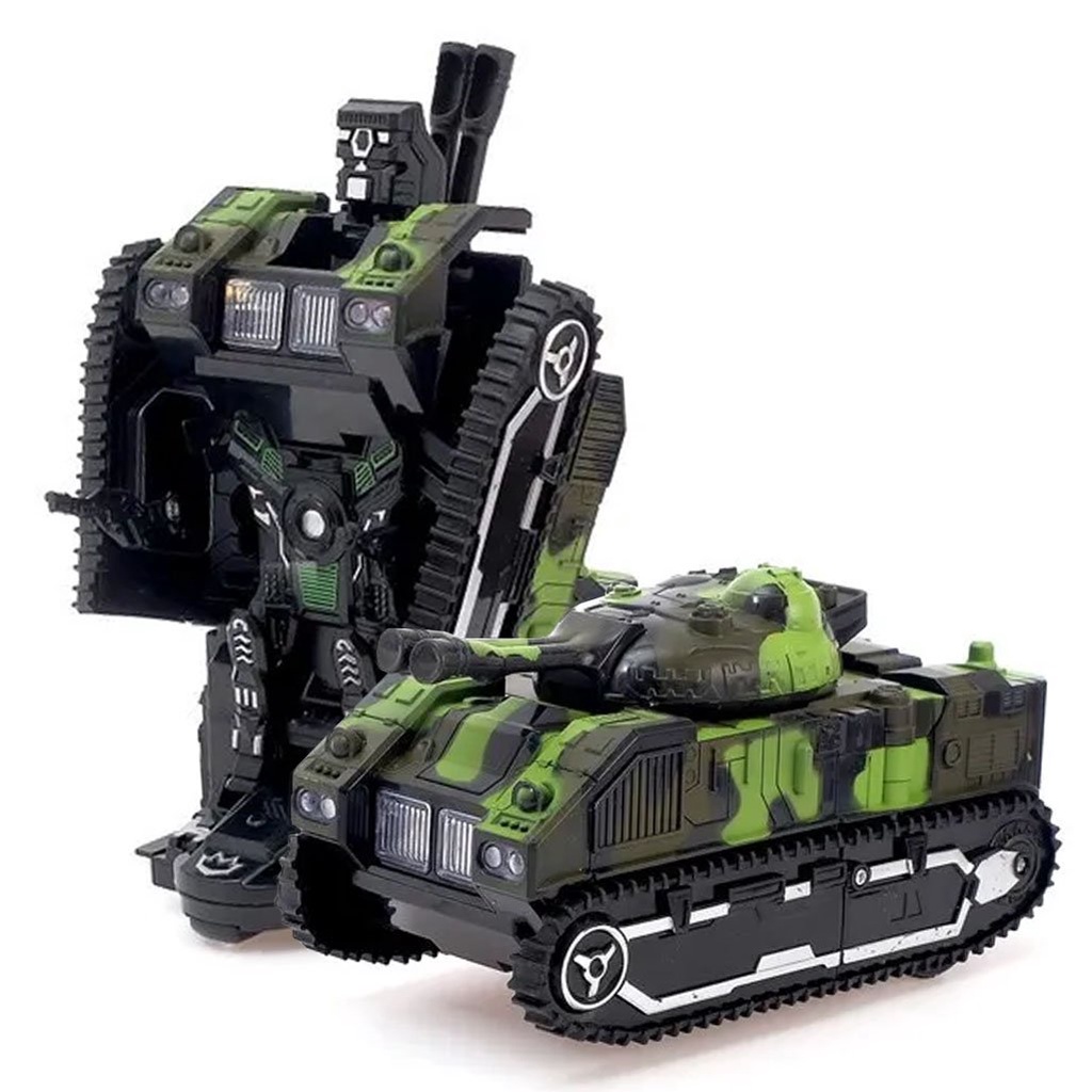 Brinquedo Tanque De Combate Militar Transformers Transformação Para