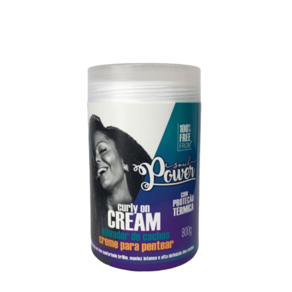 SOUL POWER Ativador De Cachos CURLY ON CREAM 800g Shopee Brasil