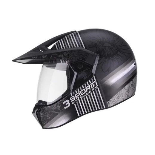 Capacete Bieffe 3 Sport Flora Preto Chumbo Tam 56 Shopee Brasil