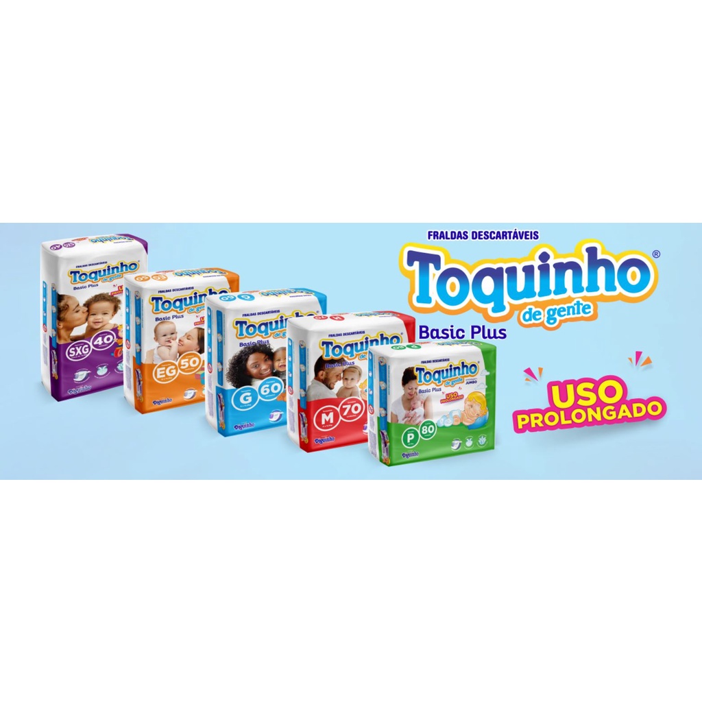 Fralda Toquinho Basic Plus Shopee Brasil