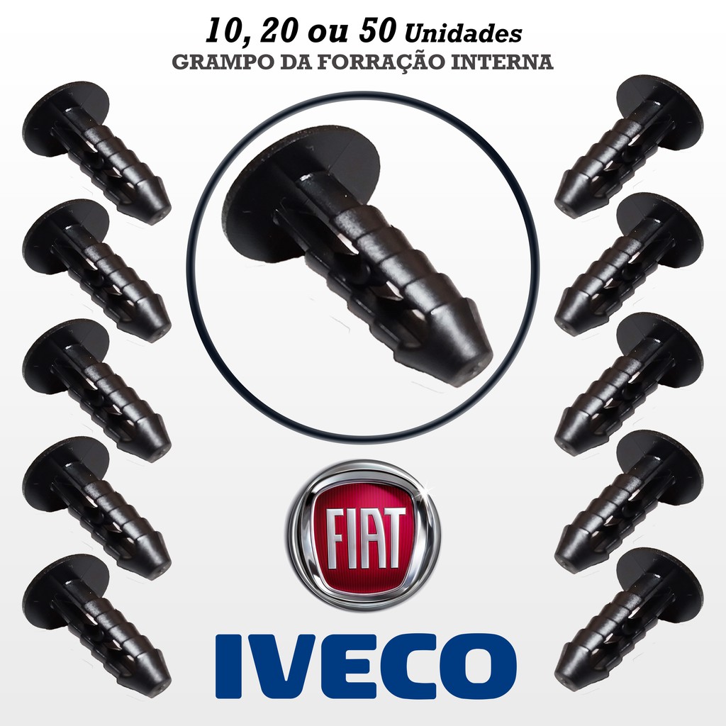 Ou Grampos Presilhas Da Forra O Interna Fiat Iveco Shopee