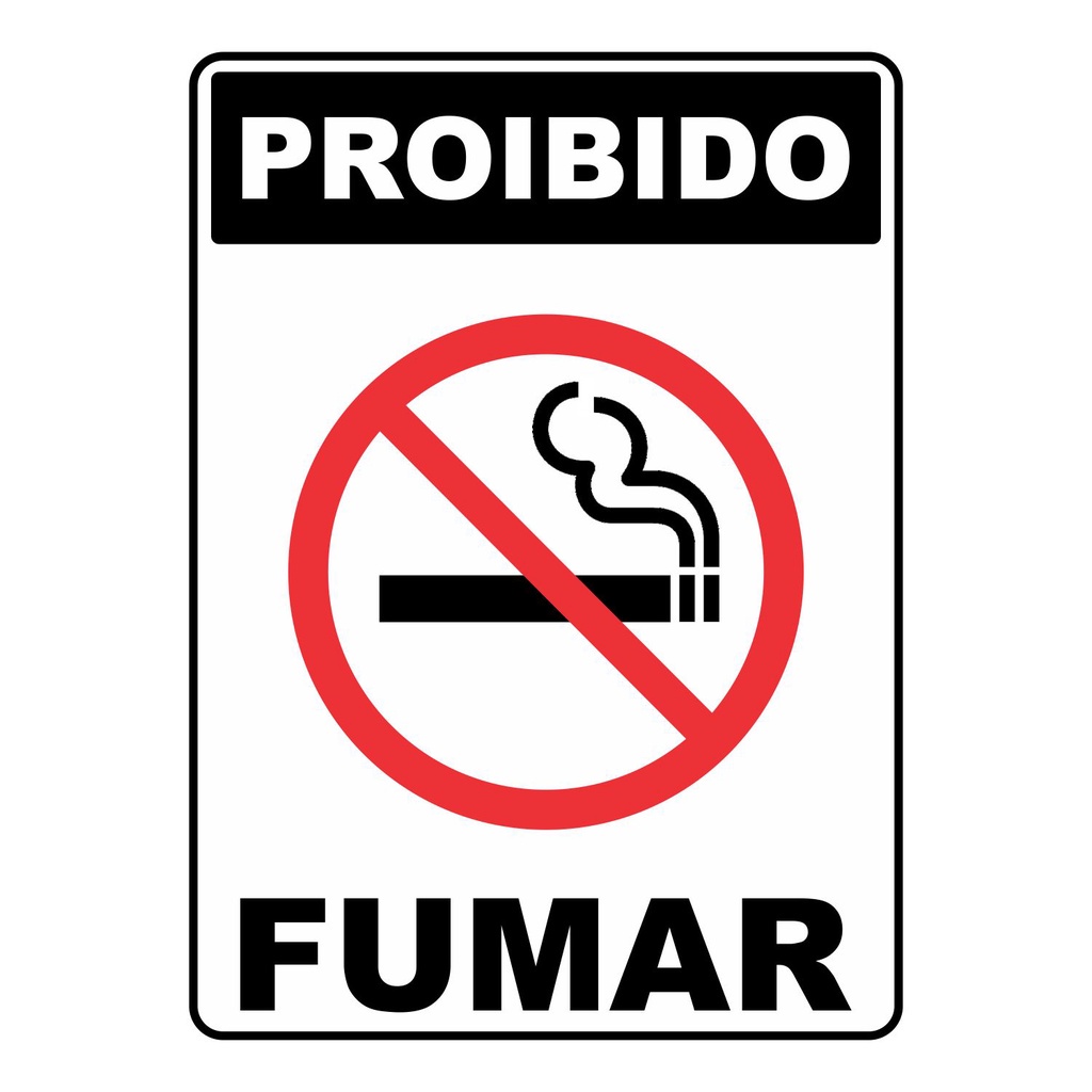 Placa De Sinaliza O Proibido Fumar Em Pvc Medidas X Cm Shopee Brasil