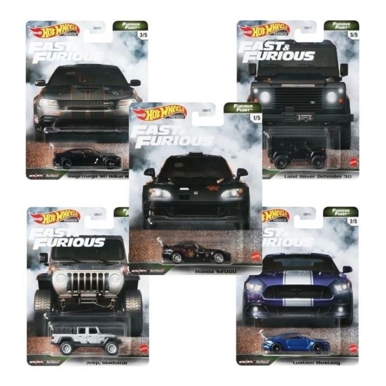 Hot Wheels Premium Velozes E Furiosos Set Furious Fleet Shopee Brasil