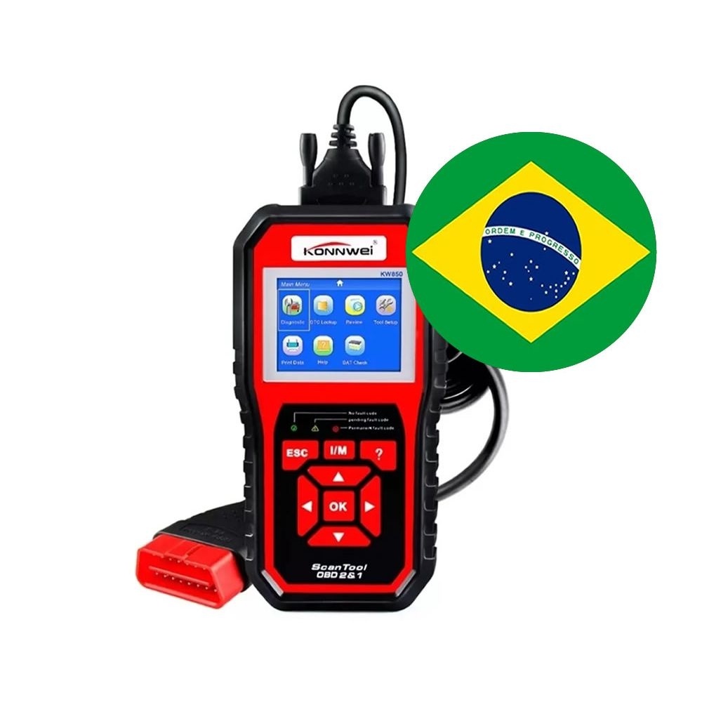 Scanner Automotivo Profissional Konnwei Kw Obd Em Portugu S