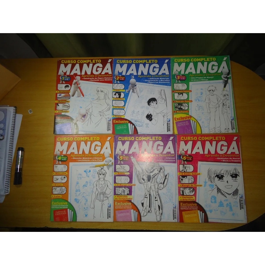 Curso Completo Mangá vol 1 6 Editora Escala Shopee Brasil