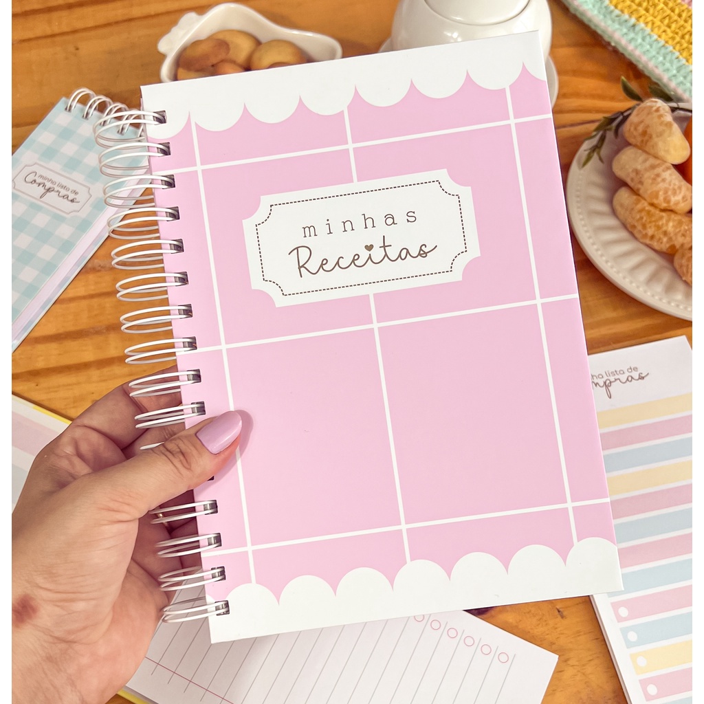 Caderno De Receitas Personalizado Shopee Brasil