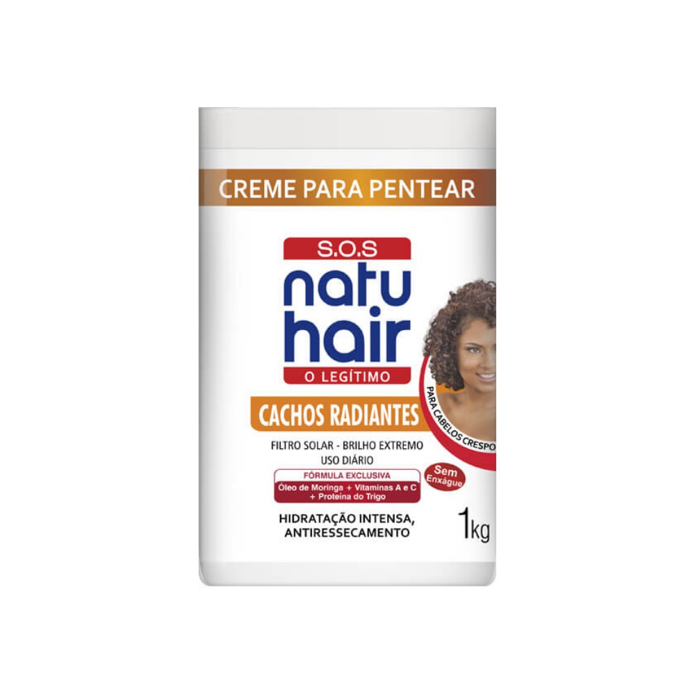 Creme Para Pentear Cachos Radiantes Natuhair Kg Shopee Brasil