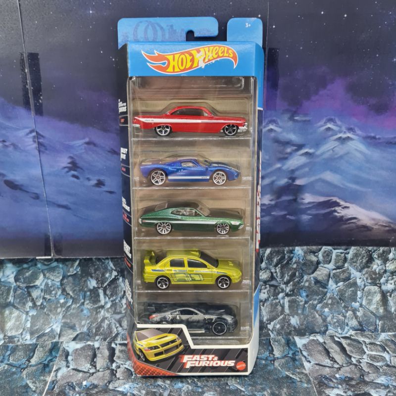 Hot Wheels Pack 5 Miniaturas Fast Furious Velozes E Furiosos Novo