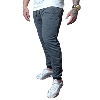 Kit Cal As Jogger Moletom Moletinho Masculina Skinny Slim Academia