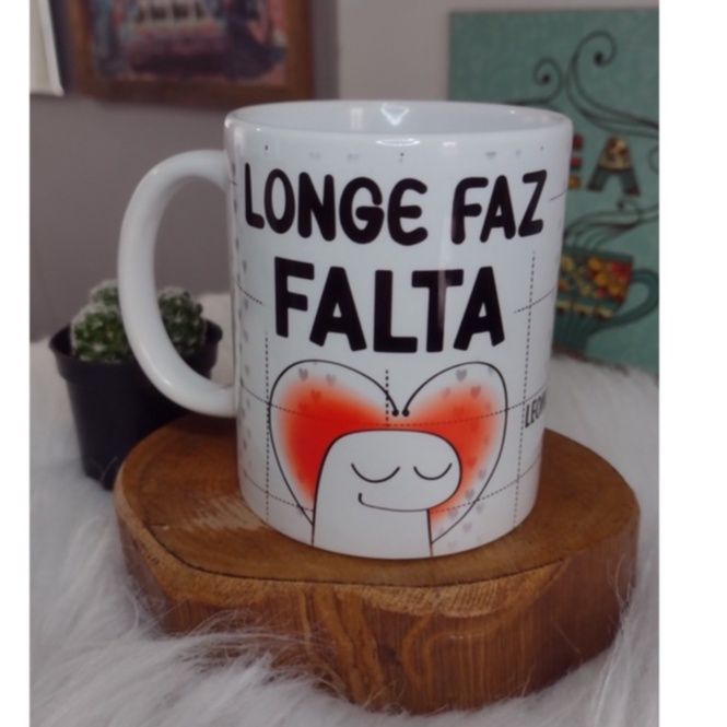 Caneca Flork Longe Faz Falta Perto Faz Raiva Shopee Brasil