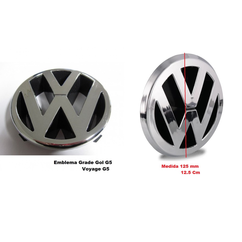 Emblema Grade Radiador Vw Gol G Saveiro Voyage Shopee Brasil