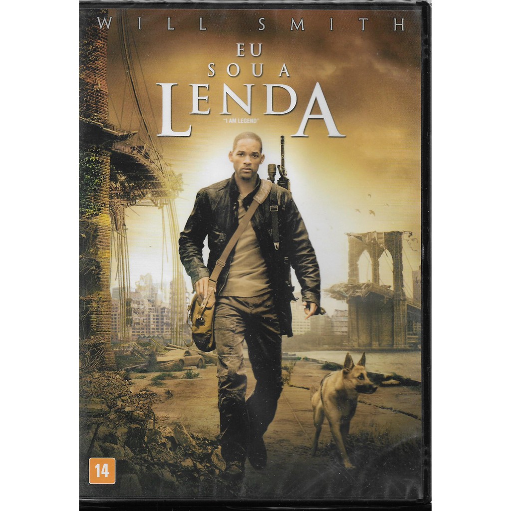 Dvd Eu Sou A Lenda Will Smith Alice Braga Novo Lacrado Shopee