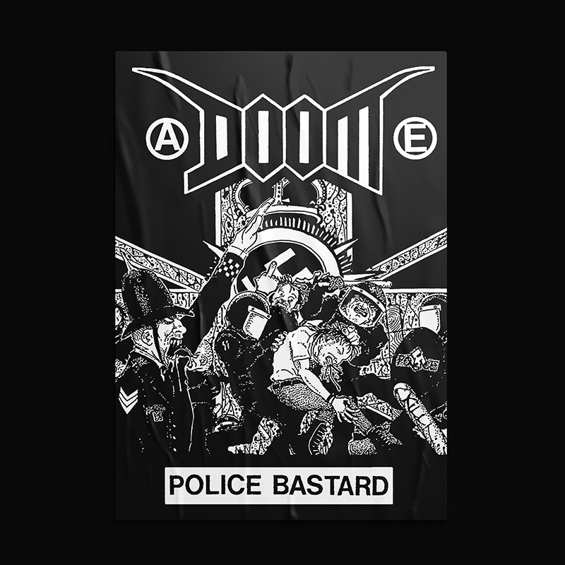 Poster Doom Police Bastard Tamanho A3 Shopee Brasil