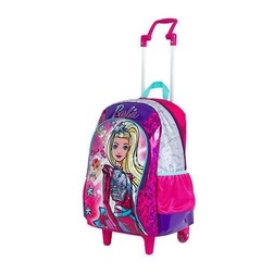 Mochila Barbie Aventura Na Estrelas Rodinha Infantil Tam G Escolar Rosa