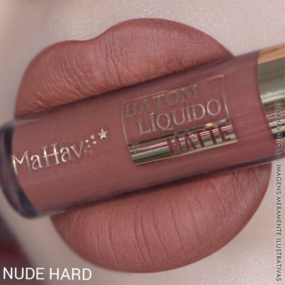 Batom Liquido Matte Nude Hard Mahav Shopee Brasil