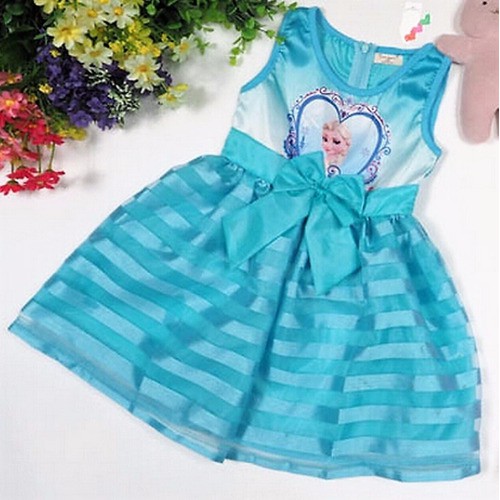 Vestido Azul Disney Elsa Frozen Sem Manga Pronta Entrega Shopee Brasil