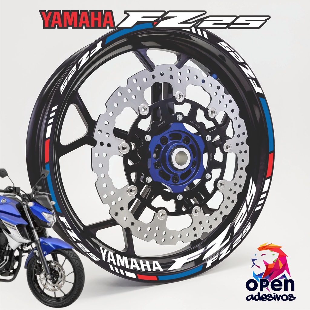 Adesivo Refletivo Friso Roda Yamaha Fazer 250 Fz25 Shopee Brasil