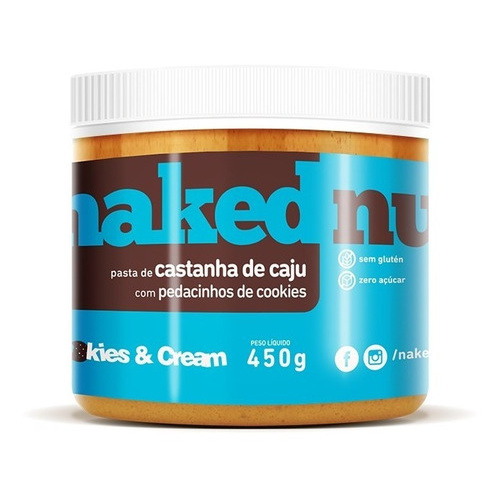 Pasta De Castanha De Caju Cookies Naked Nuts G Shopee Brasil