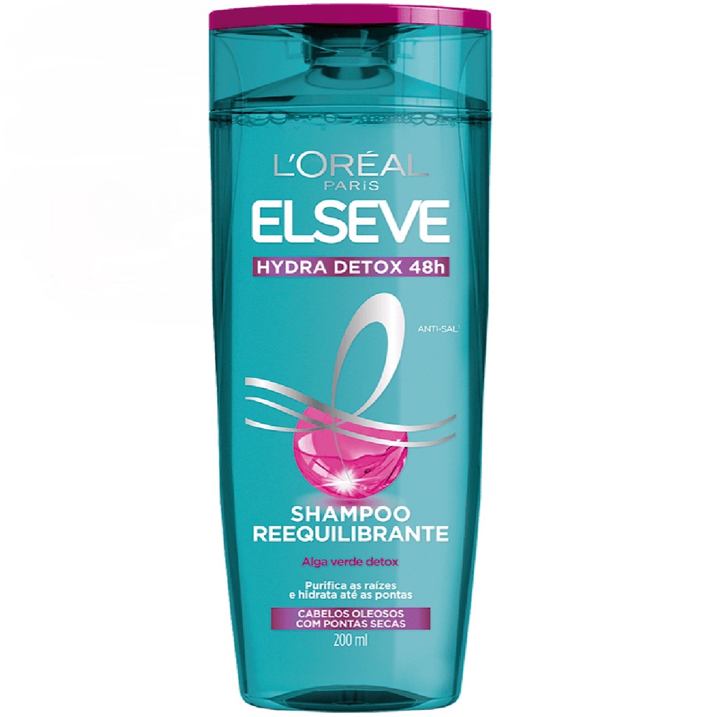 Shampoo Elseve Detox Reequilibrante Loreal Paris Ml Shopee Brasil