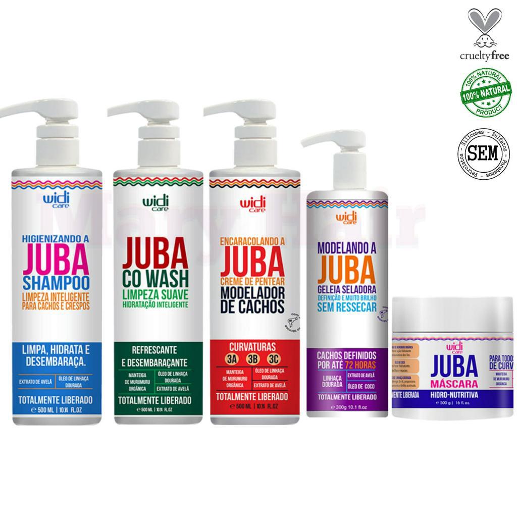 Kit Juba Shampoo Co Wash Encaracolando Geleia Máscara Shopee