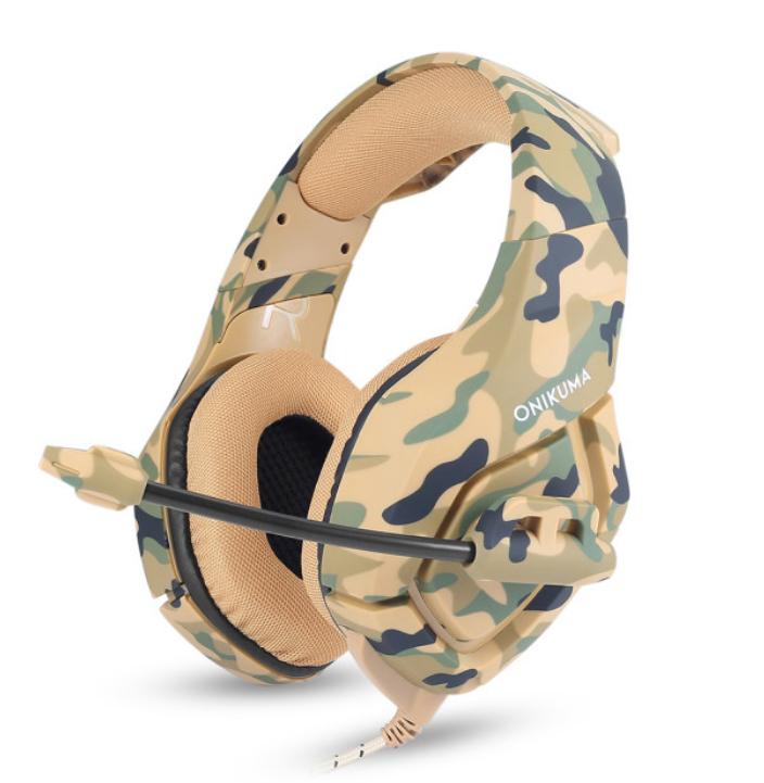 Headset Gamer Onikuma K1b Profissional Adaptador P3 Camuflado