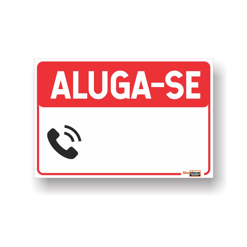 Placa Aluga Se Em Pvc Shopee Brasil