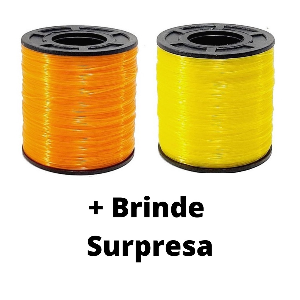 Kit 2 Tubos Linha De Pipa Nylon 500 Jardas 0 40 Shopee Brasil