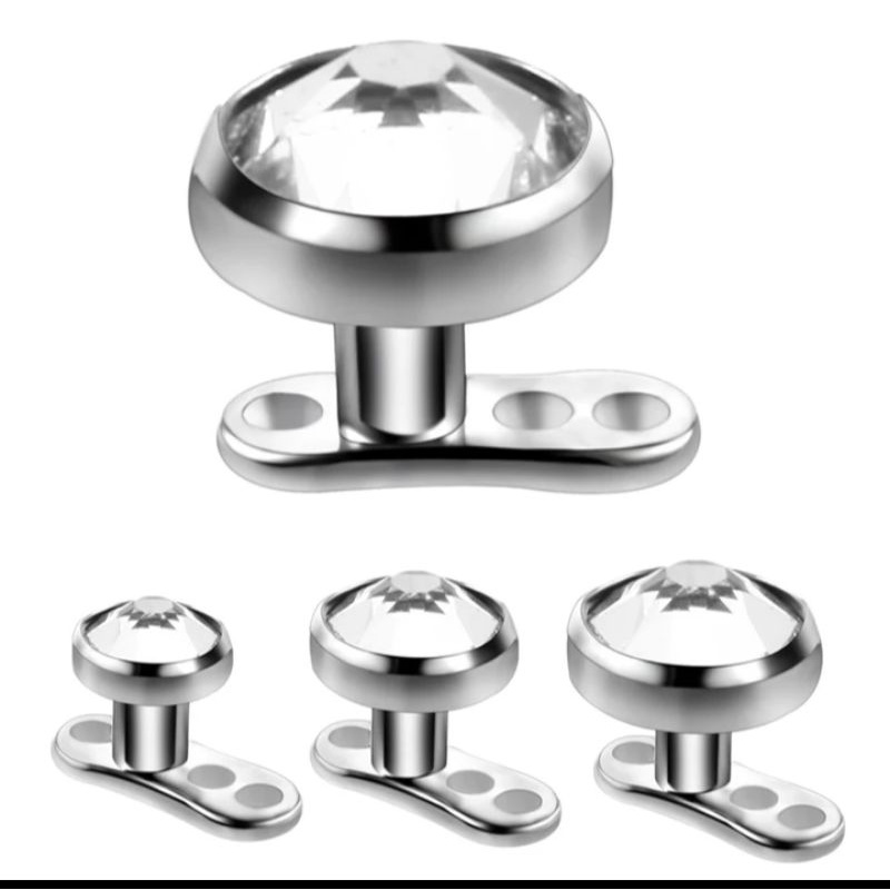 piercing microdermal completos base e topo titânio Shopee Brasil