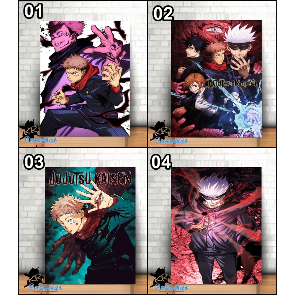 Placas Decorativas Anime Jujutsu Kaisen Satorogojo Megumifushiguro