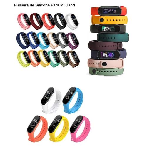 Kit Pulseira Mi Band Silicone Xiaomi Pronta Entrega Shopee