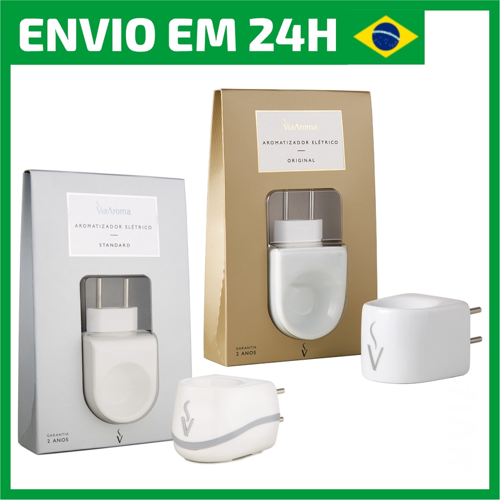 Aromatizador Eletrico Difusor Via Aroma Standard Original Porcelana