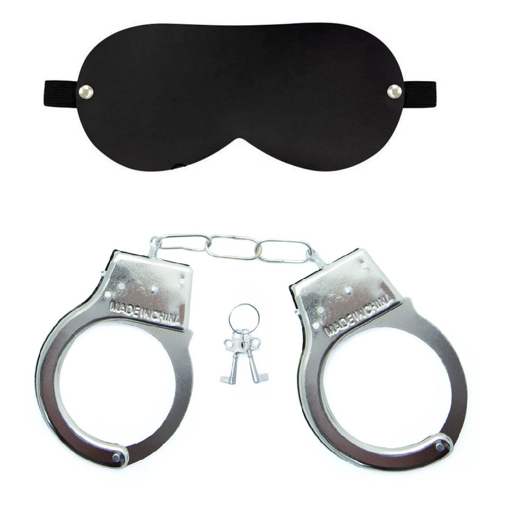 KIT Venda Tapa Olho Algemas De Metal SEX SHOP Shopee Brasil